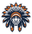 indian head mascot vector image