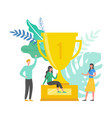 team success concept business leader vector image
