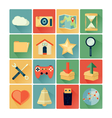 flat icons web vector image vector image