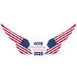 presidential election 2020 in usa election poster vector image vector image