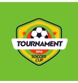 vintage african color football soccer championship vector image vector image