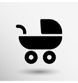 baby stroller icon maternity wheel born pram vector image
