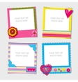 decorative template frame vector image vector image