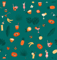 modern exotic tropical hawaiian fruits and plants vector image vector image