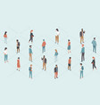 social distancing during coronavirus outbreak vector image vector image