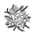 a hand-drawn dove vector image