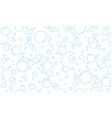 delicate repeat background pattern blue bubbles vector image