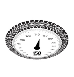 Speedometer Styling by tire Royalty Free Vector Image
