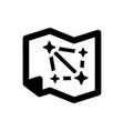astronomy map icon vector image vector image