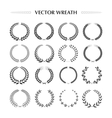 laurel wreaths collection vector image