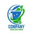 modern trash can logo vector image