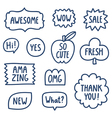 outline phrases collection vector image