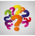question symbol design vector image