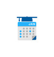 school calendar logo icon design vector image