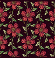 flower seamless pattern background vector image vector image