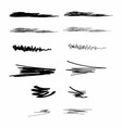 ink brush strokes set of paint spots hand drawn vector image vector image