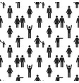 seamless pattern with people icons vector image