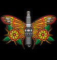spark plug flash tattoo vector image