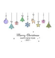 2021 new year and merry christmas greeting card vector image