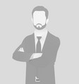 default placeholder businessman half-length portr vector image