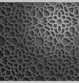 islamic ornament persian motiff 3d vector image