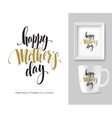 mothers day hand lettering collection mock-up vector image
