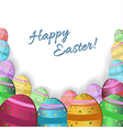 easter eggs vector image vector image