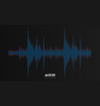 audio wavefrom abstract music waves vector image
