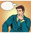 businessman thinks business vector image vector image