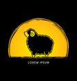 fat sheep vector image vector image