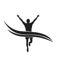 running marathon logo vector image
