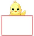 chicken place card vector image vector image