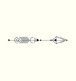 graphic arrow for tattoo design sacred geometry vector image