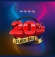 sale banner 3d style vector image vector image