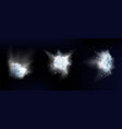 snow powder white explosion or snowflakes clouds vector image