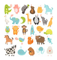 cute animals collection vector image