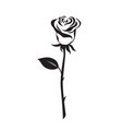 rose flower icon vector image vector image