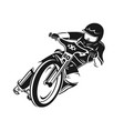 speedway motorcycle bike vector image
