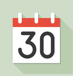 Countdown number and calendar icon outline icon Vector Image