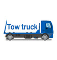car towing company logo signboard flat template vector image