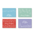 collection of colorful hand drawn merry vector image