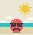 hot face emoji weather vector image vector image