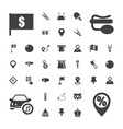 pin icons vector image vector image