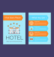 what you get in five stars place internet page vector image