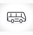 bus thin line icon vector image vector image