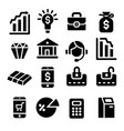 finance icons vector image