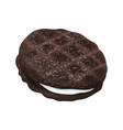 realistic cookie vector image vector image