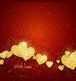 happy valentines day greeting card vector image vector image