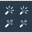 magic wand flat icons vector image vector image