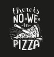 pizza lettering vector image
